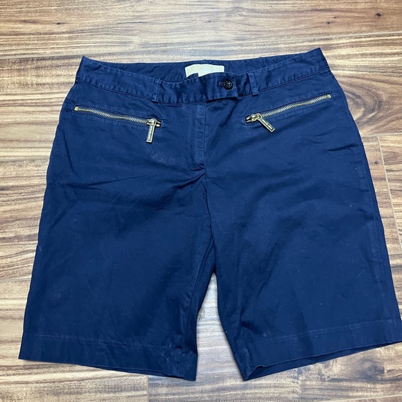 MICHAEL Michael Kors | Shorts | Michael Kors Womans Navy Blue Bermuda ...
